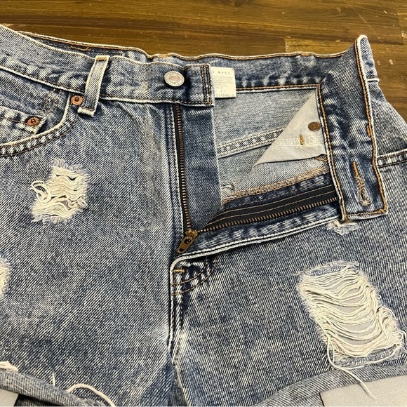 Levi’s 505 Acid Wash Cutoff Jeans Shorts 28 - Picture 2 of 5